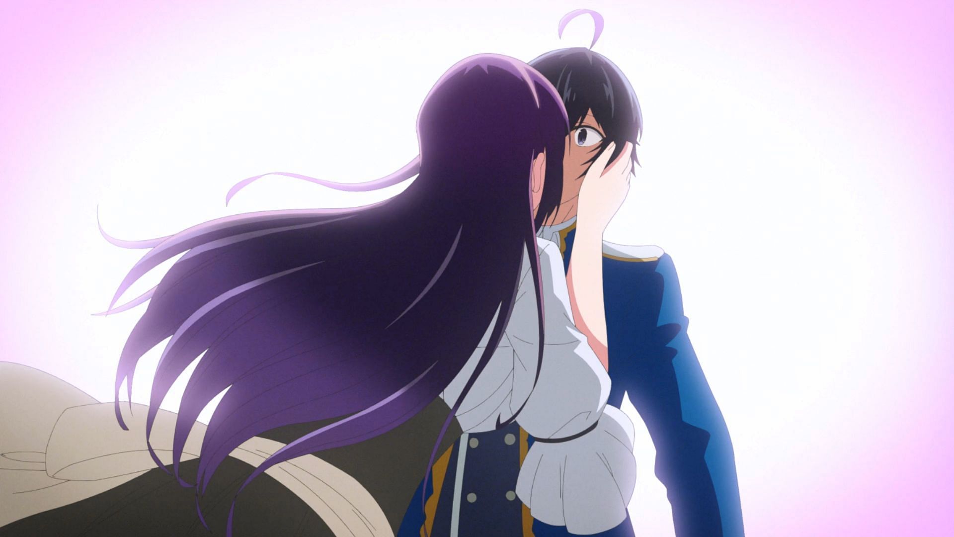 Takamine kisses Shirota in Please Put Them On, Takamine-san! episode 12 (Image via LIDENFILMS)